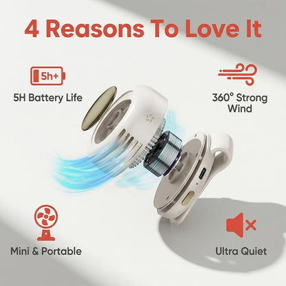 Wynd™ Clip-on Mini Bladeless Fan
